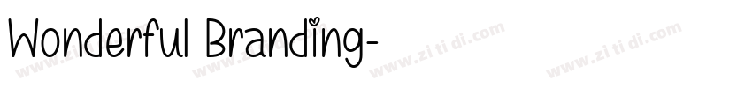 Wonderful Branding字体转换